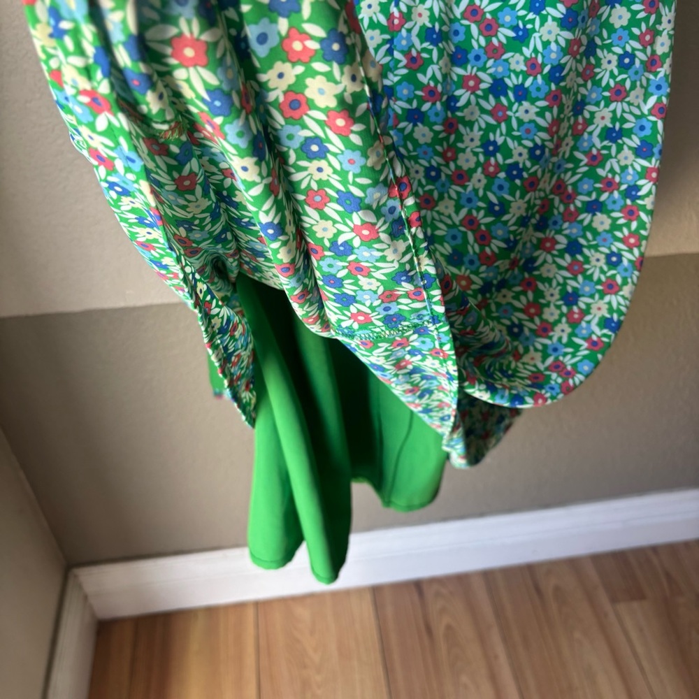 NWT ModCloth Women’s XL Petal & Promise Floral Short Sleeve Vintage Wrap Dress - Picture 9 of 11